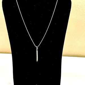 Crystal Swarovski Necklace and Charm Silver..